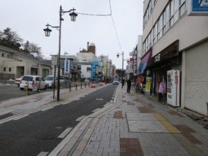 いわき湯本温泉 湯本駅を右に曲がったところ