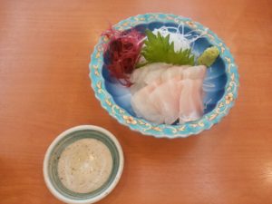 真鯛の刺身 浅草ROX まつり湯にて