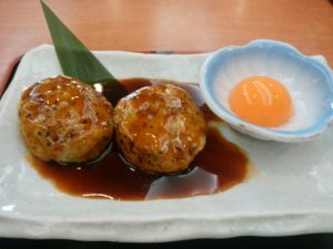 月見つくね 浅草ROX まつり湯にて