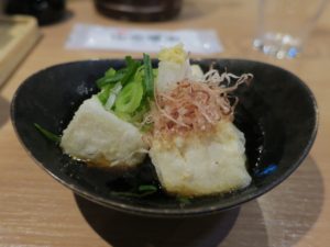 揚げだし豆腐 テルマー湯にて