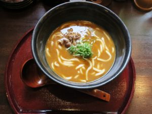カレーのおうどん 熊谷天然温泉 花湯スパリゾートにて