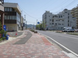 左折したのですが、いしのまき元気いちばは見えません
