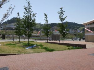JR石巻線 女川駅 駅前バスターミナルとタクシー乗り場