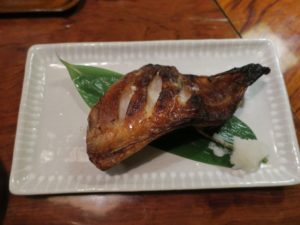 キンキの焼き魚 海鮮屋にて