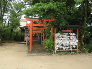 唐津神社 白飛稲荷とおみくじ納め所