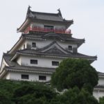唐津城 天守閣 麓から撮影