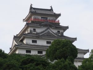 唐津城 天守閣 麓から撮影