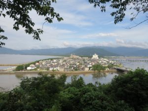 唐津城 展望台から見える唐津市街