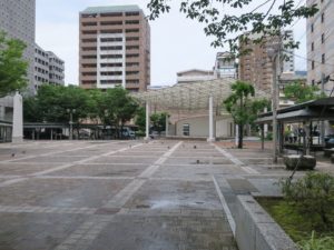 させぼ四ケ町 野外ステージと広場がありました