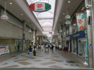 サンプラザ ここからアーケード街の名前が変わりました