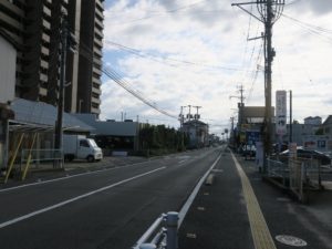 佐賀市 メインストリートから外れると住宅が広がっています