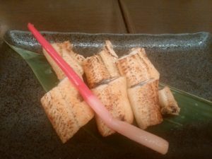 鰻の白焼き 天然温泉 平和島にて