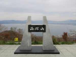 函館山 展望台 看板
