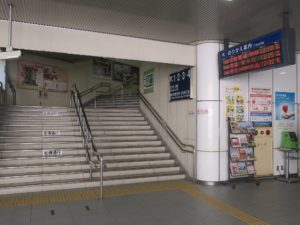 名鉄各務原線 名鉄岐阜駅 1番線～4番線への連絡通路