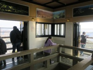 岐阜城 天守閣 最上階の展望台の中