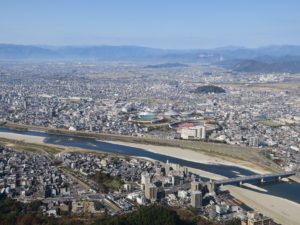 長良川 岐阜城天守閣から撮影