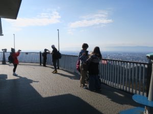 金華山 展望レストラン 屋上の展望台