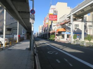 岐阜市 名鉄岐阜駅前の通り ここは飲食店街になっています