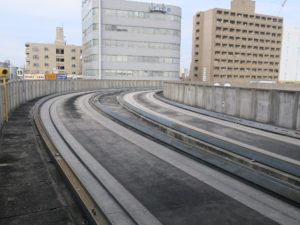 ゆとりーとライン 大曽根駅 線路というかガイドウェイ