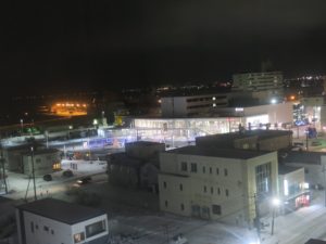 JR宗谷本線 稚内駅 夜の駅舎全景