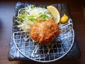 メンチカツ つくば温泉 喜楽里 別邸にて