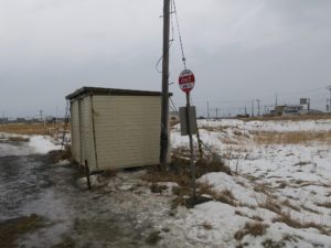 宗谷バス ノシャップ バス停留所 稚内駅前ターミナル方面行き乗り場