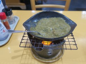 車屋 源氏 礼文コース カニのみそ焼き カニ味噌も食べられます