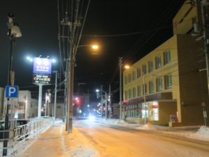 北海道稚内市 道道106号線 稚内郵便局前