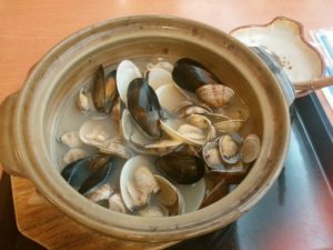貝の風呂蒸し 浅草ROX まつり湯にて