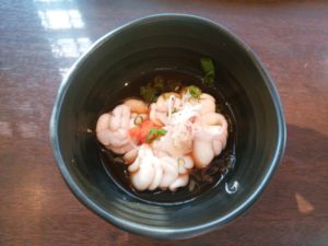 白子ポン酢 横浜みなとみらい 万葉倶楽部にて