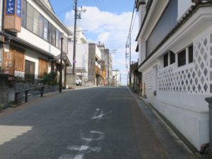 飯坂温泉 鯖湖湯から波来湯に向かって歩いているところ