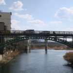 飯坂温泉 十鋼橋 波来湯から撮影