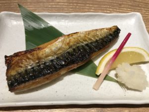 トロ鯖の塩焼き 天然温泉 平和島にて