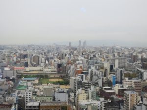 通天閣 展望台 西側を撮影