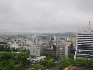和歌山城 天守閣からの眺め 北側を撮影