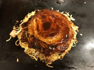 風月デラックス モダン焼き 鶴橋風月 スパワールド店にて