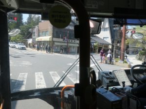 南海りんかんバス 車内 千手院橋付近を走行中