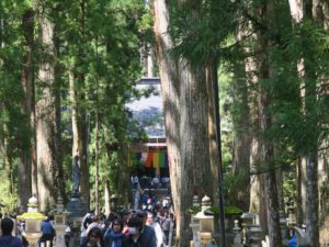 高野山 奥之院 灯籠堂 御廟橋手前から撮影