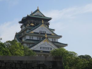 大阪城 天守閣 極楽橋付近から撮影