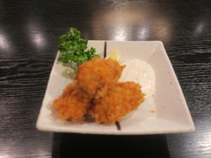 かきフライ 横浜みなとみらい 万葉倶楽部にて