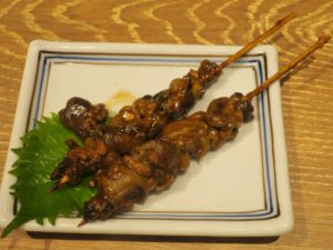 鰻肝串焼き 天然温泉平和島にて