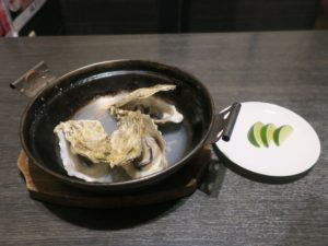 牡蠣のかんかん蒸し 宮崎ここちやにて
