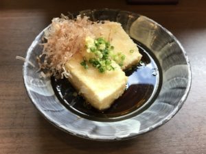 揚げ出し豆腐 つくば温泉 喜楽里別邸にて