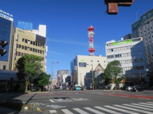 宮崎市 橘通り3丁目交差点 宮崎市の繁華街の中心地です