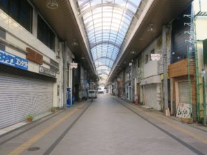 宮崎市 若草通 アーケード街 アーケードの中