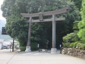 宮崎県 高千穂神社 大鳥居
