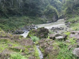 宮崎県 高千穂峡 鬼八の力石 重量は約200トンだそうです