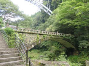 宮崎県 高千穂峡 神橋 下から撮影