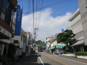 宮崎県 高千穂町 高千穂バスセンター付近の交差点 ここが高千穂町の中心部らしいです