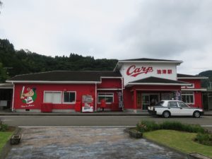 JR日南線 油津駅 駅舎 駅前ロータリーから撮影